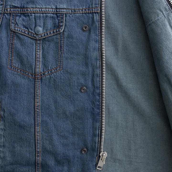 No Limit - Men's Motorcycle Blue Denim Vest