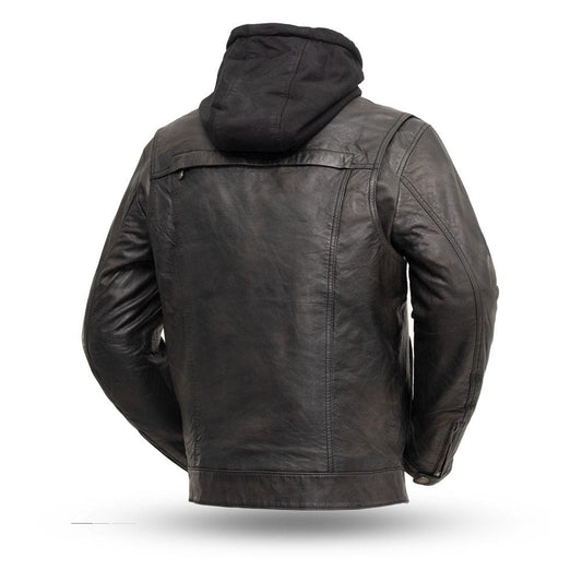 Vendetta Men's Leather Motorcycle Jacket