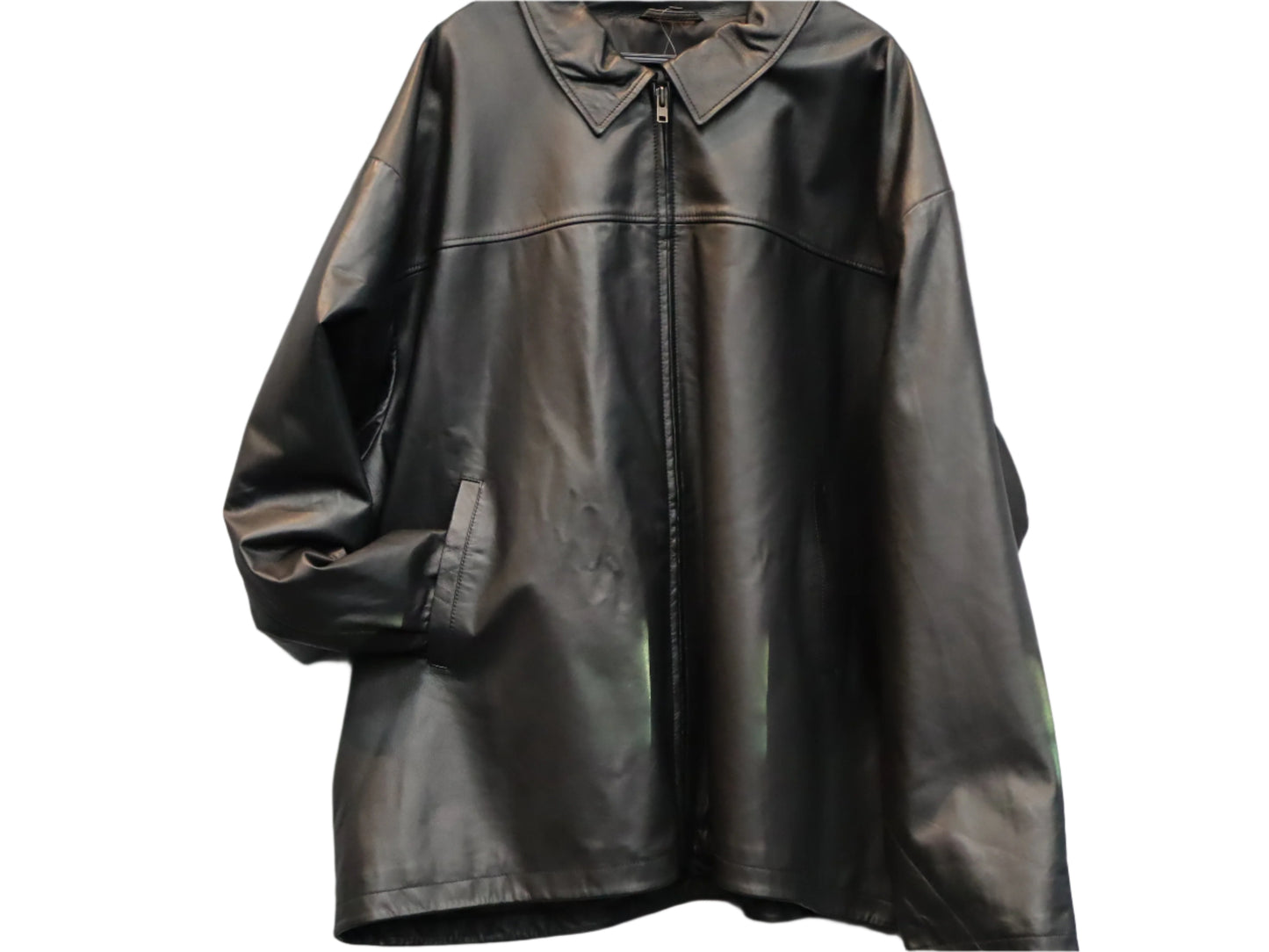 Big and Tall Men Black s Leather Jacket