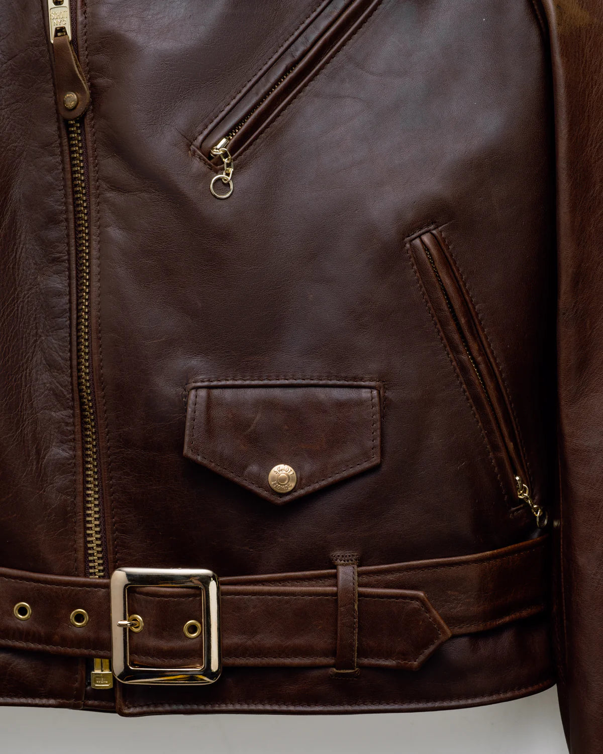 Horween Soft Horsehide Perfecto® Jacket With Detachable Collar