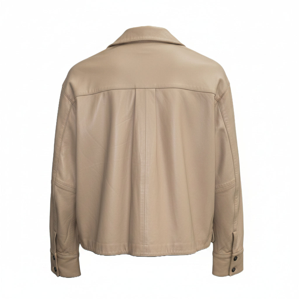 Women Leather Buttonup Shirt/Jacket