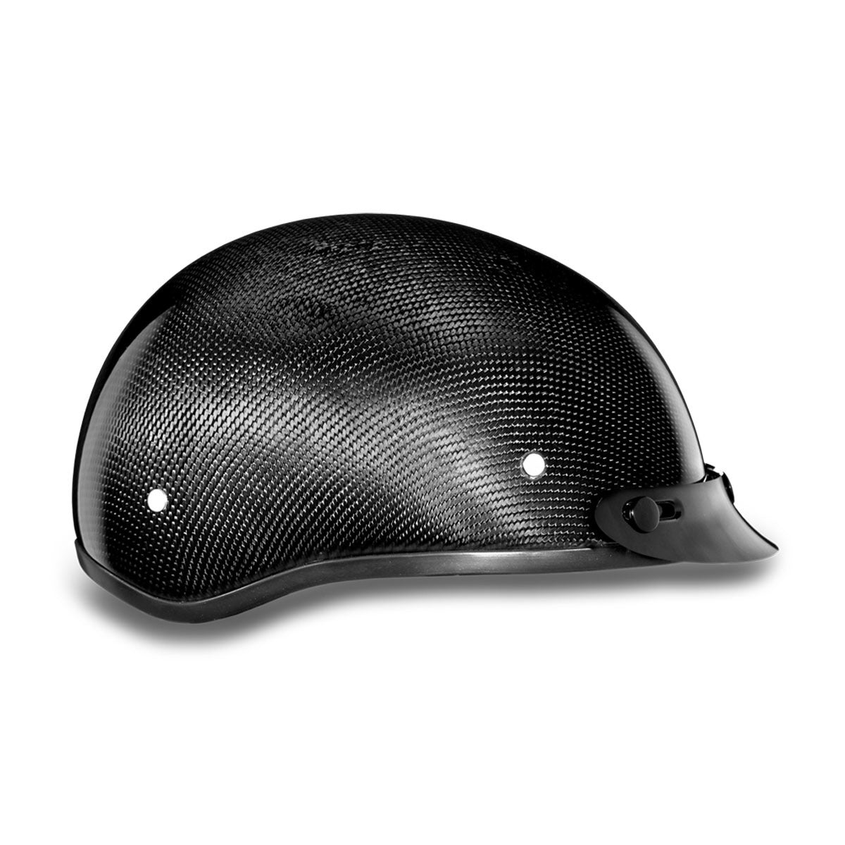 daytona skull cap dot motorcycle helmet Daytona Skull Cap Helmet Grey Carbon Fiber (Size: 2XL)