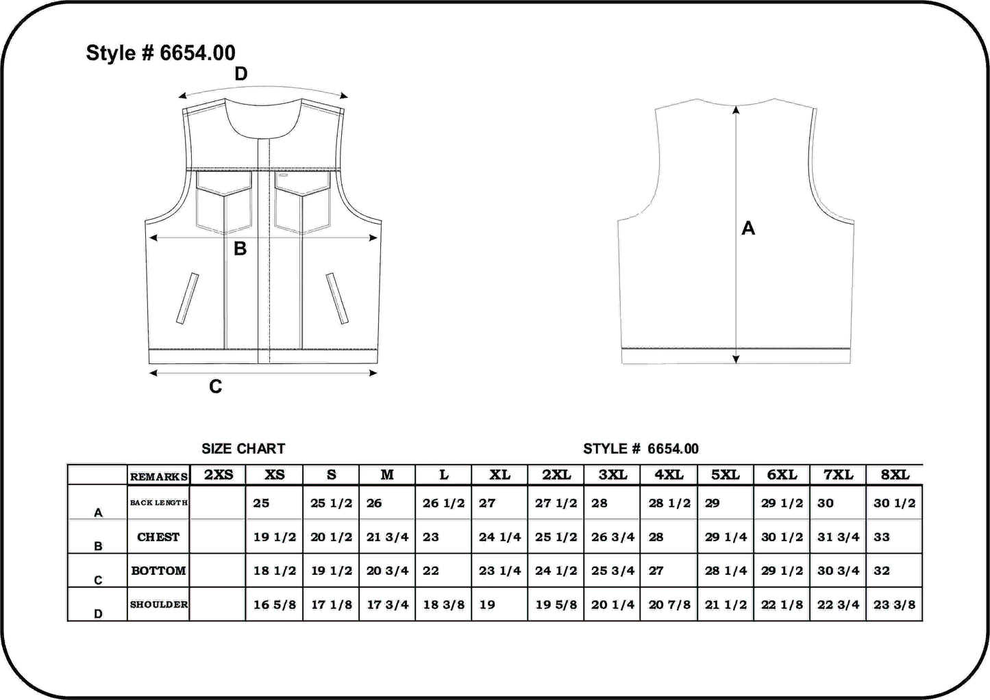 Men’s top grain cowhide Club Vest