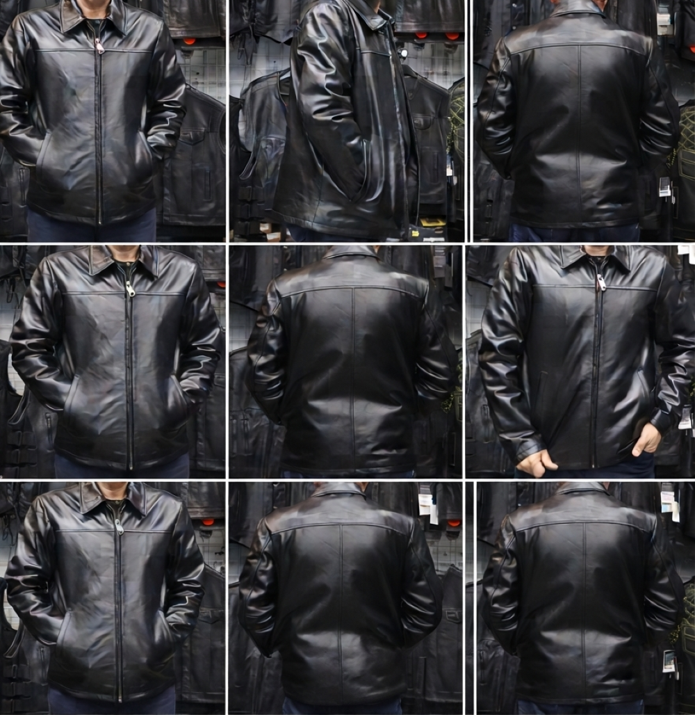 Men Shirt collar Classic Hip Lenght Jacket