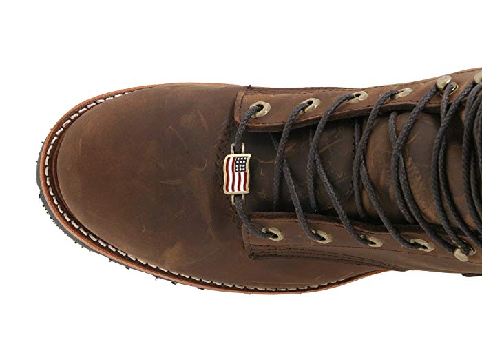 Chippewa Insulated Waterproof Super Logger 9" Work Boots - Steel Toe Brown