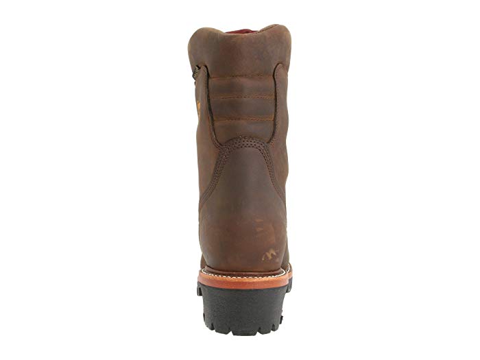 Chippewa Insulated Waterproof Super Logger 9" Work Boots - Steel Toe Brown