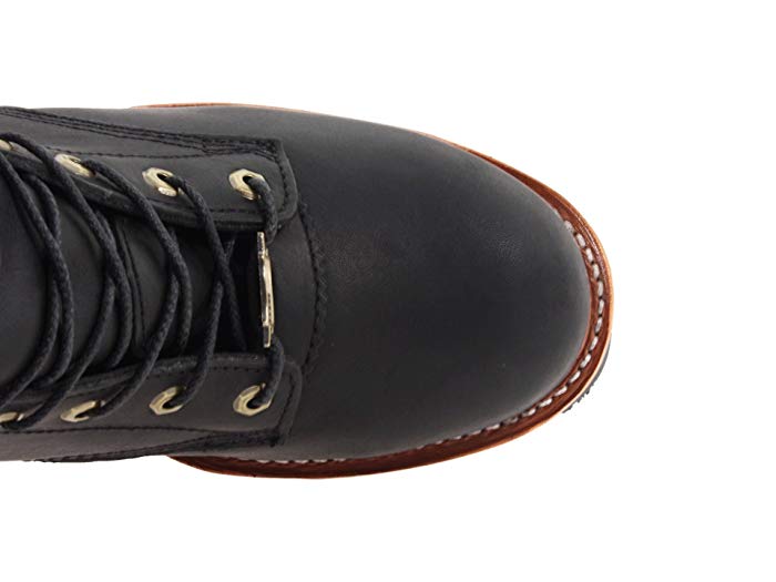 Chippewa Insulated Waterproof Super Logger 9" Work Boots - Steel Toe Black