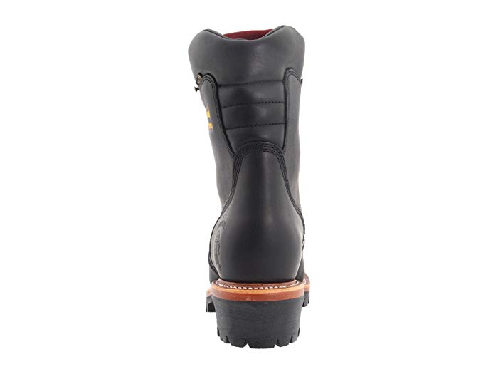 Chippewa Insulated Waterproof Super Logger 9" Work Boots - Steel Toe Black