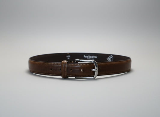 men portofolio brown leather brown belt with textures