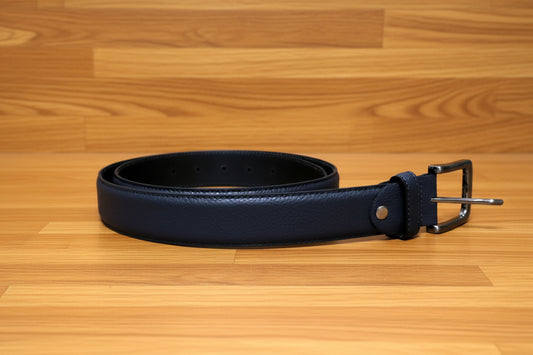 matt black leather portofolio belt
