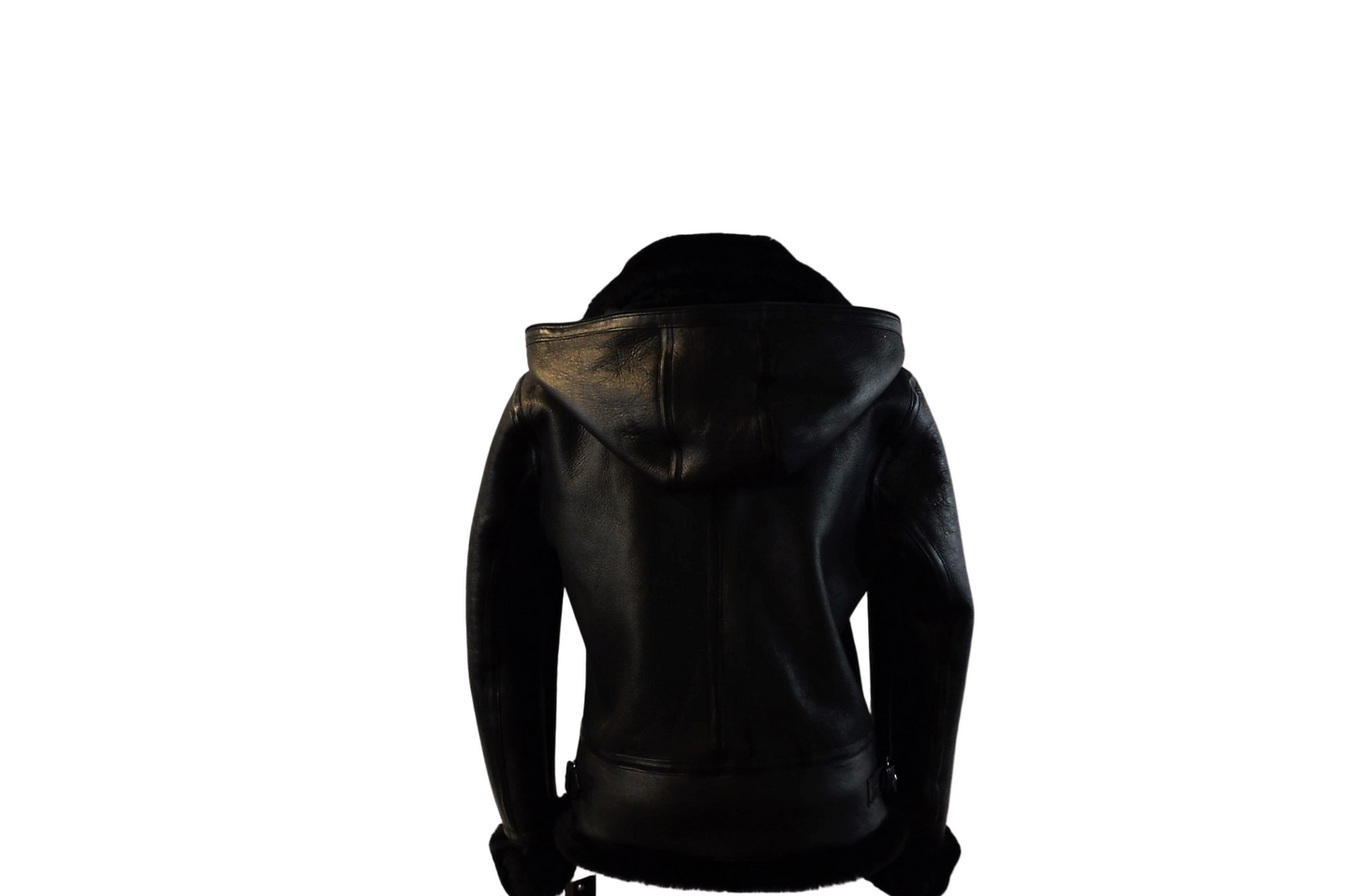 Women Original Shearling  with hood and detactable fur