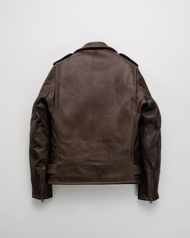 Waxy Natural Cowhide 50's Perfecto Motorcycle Leather Jacket