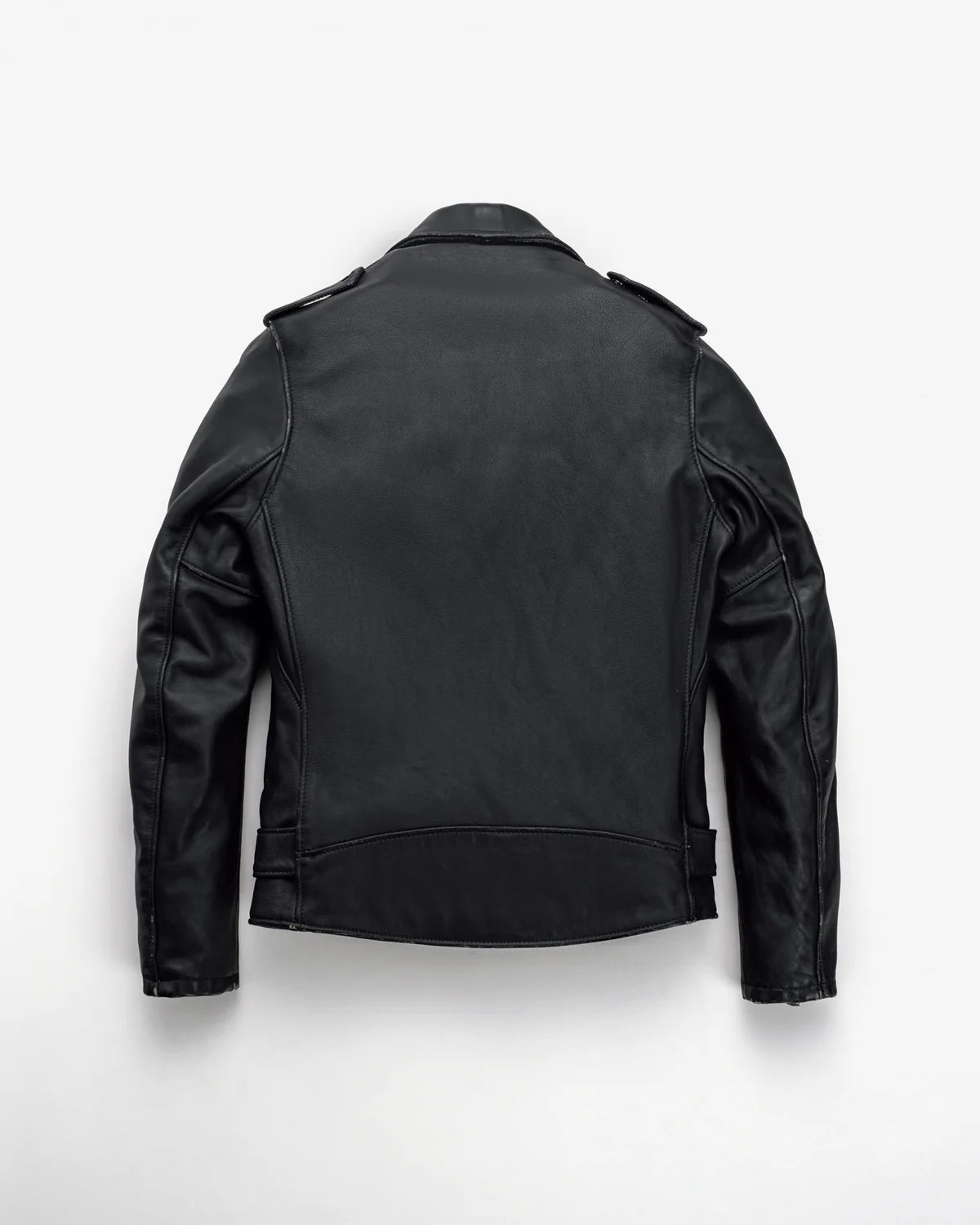 Vintage Fitted Cowhide Leather Motorcycle Jacket