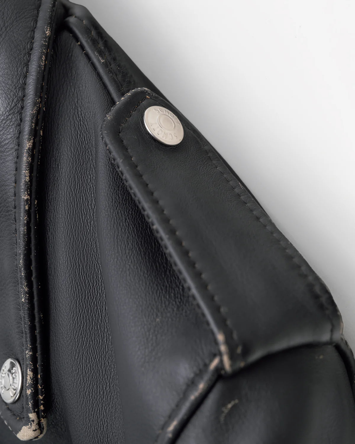 Vintage Fitted Cowhide Leather Motorcycle Jacket