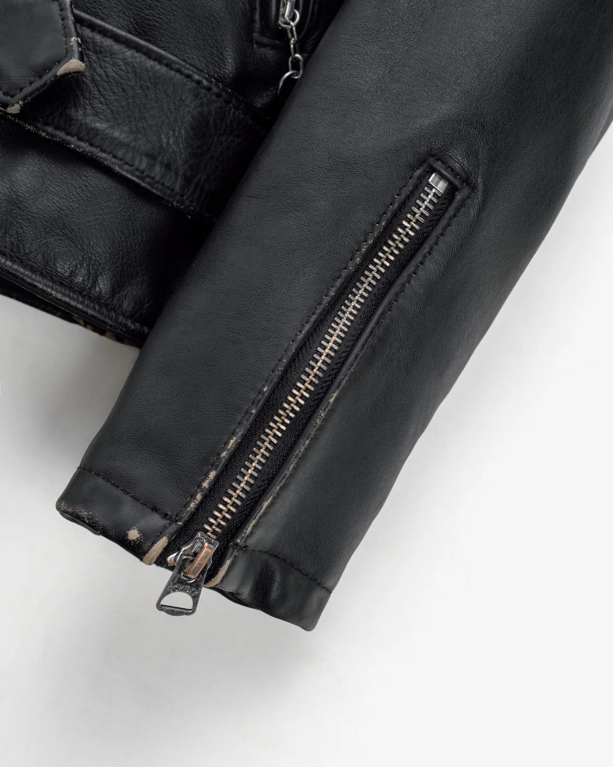 Vintage Fitted Cowhide Leather Motorcycle Jacket