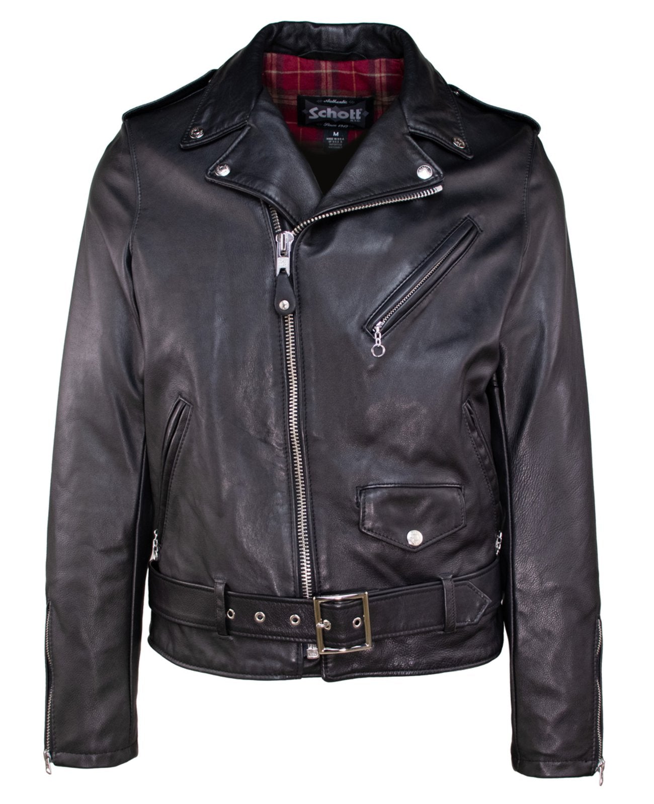 Vintage Fitted Cowhide Leather Motorcycle Jacket