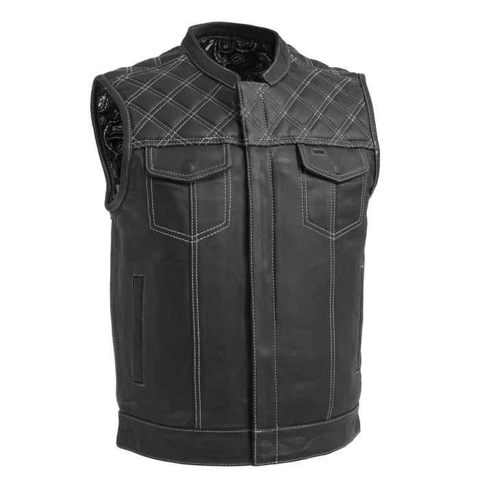 The Roadmaster Men's Motorcycle Leather Vest