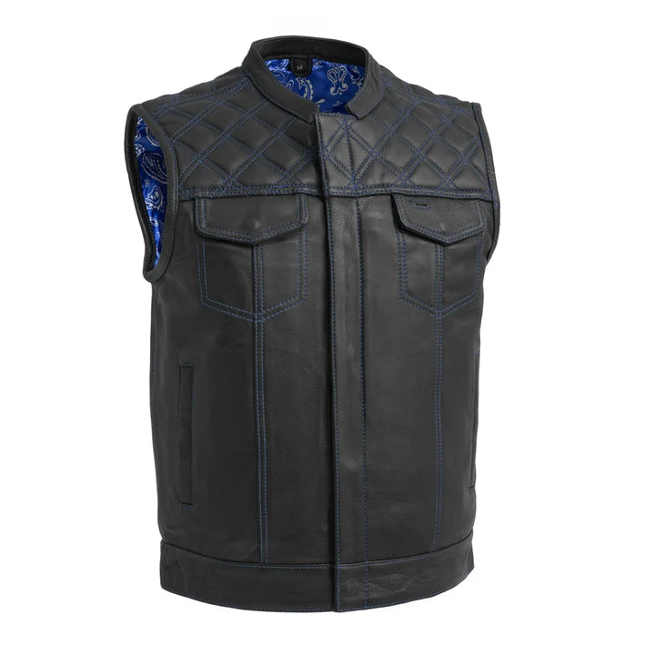 The Roadmaster Men's Motorcycle Leather Vest