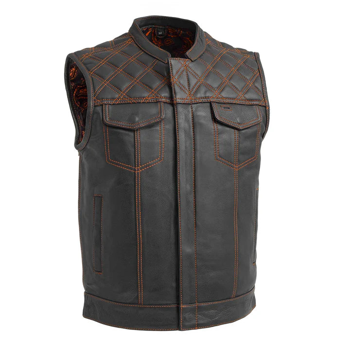 The Roadmaster Men's Motorcycle Leather Vest