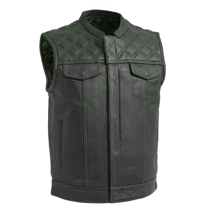 The Roadmaster Men's Motorcycle Leather Vest