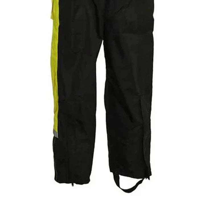 MEN'S BLACK RAIN SUIT HIGH VISIBILITY