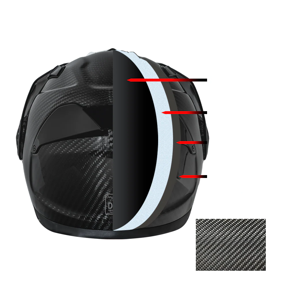 D.O.T. & ECE Daytona C6- Grey Carbon Fiber