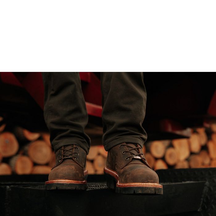 Chippewa Insulated Waterproof Super Logger 9" Work Boots - Steel Toe Brown