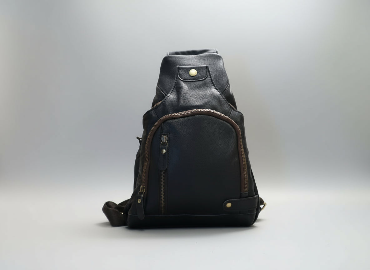 Full Grain Leather Sling Bag Crossbody Chestpack