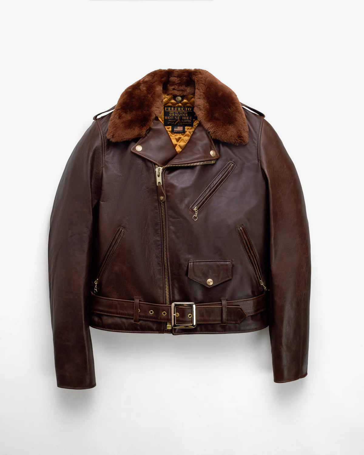 Horween Soft Horsehide Perfecto® Jacket With Detachable Collar