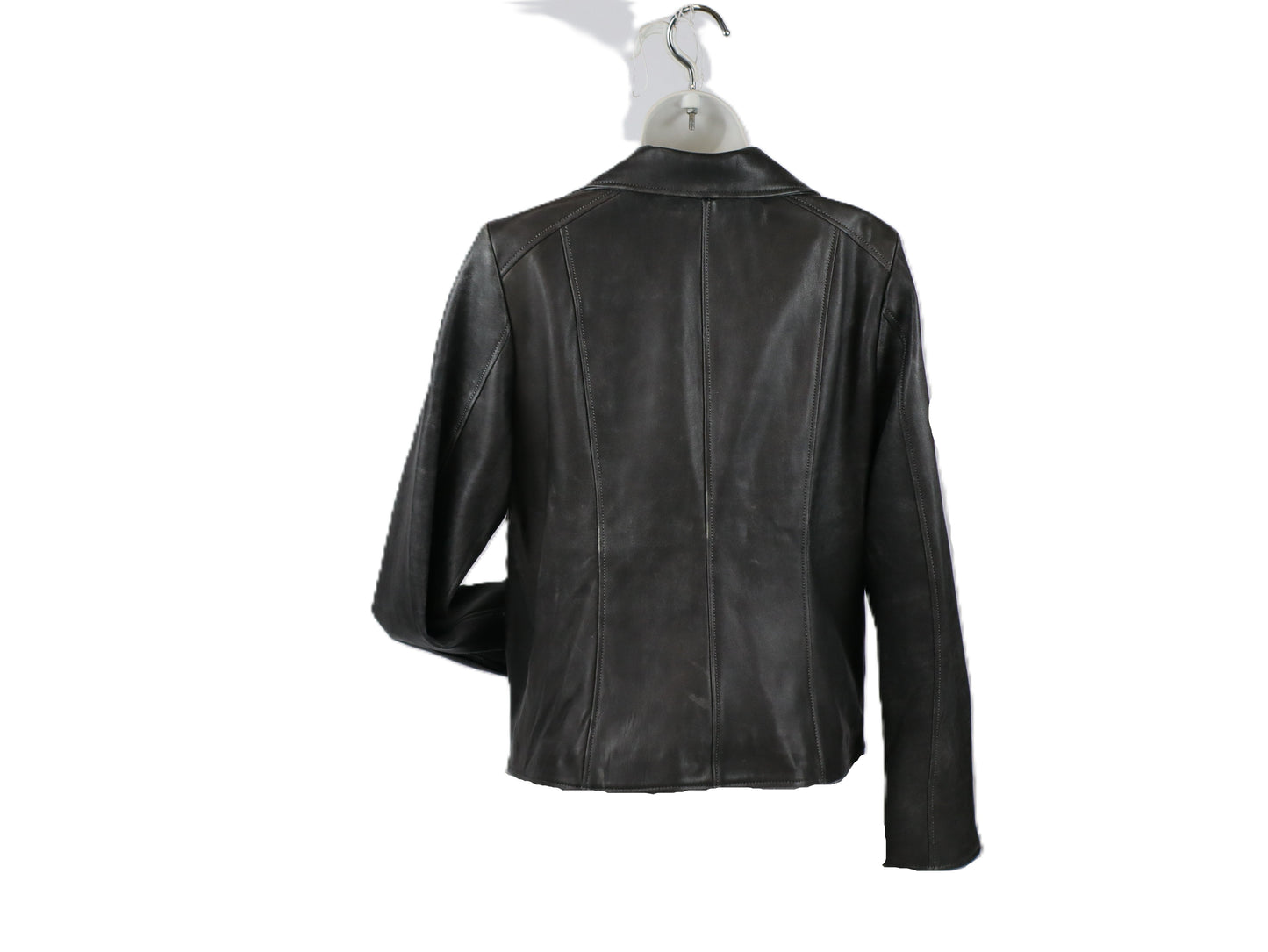 Zayna leather moto jacket