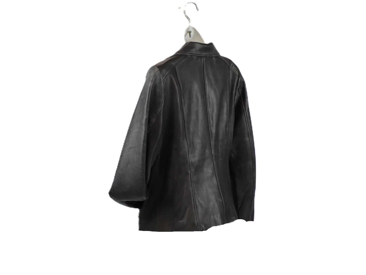 Zayna leather moto jacket