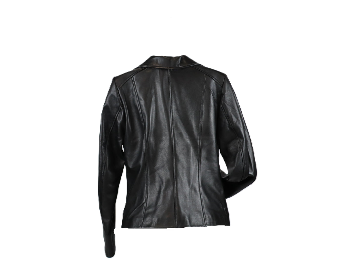 Zayna leather moto jacket