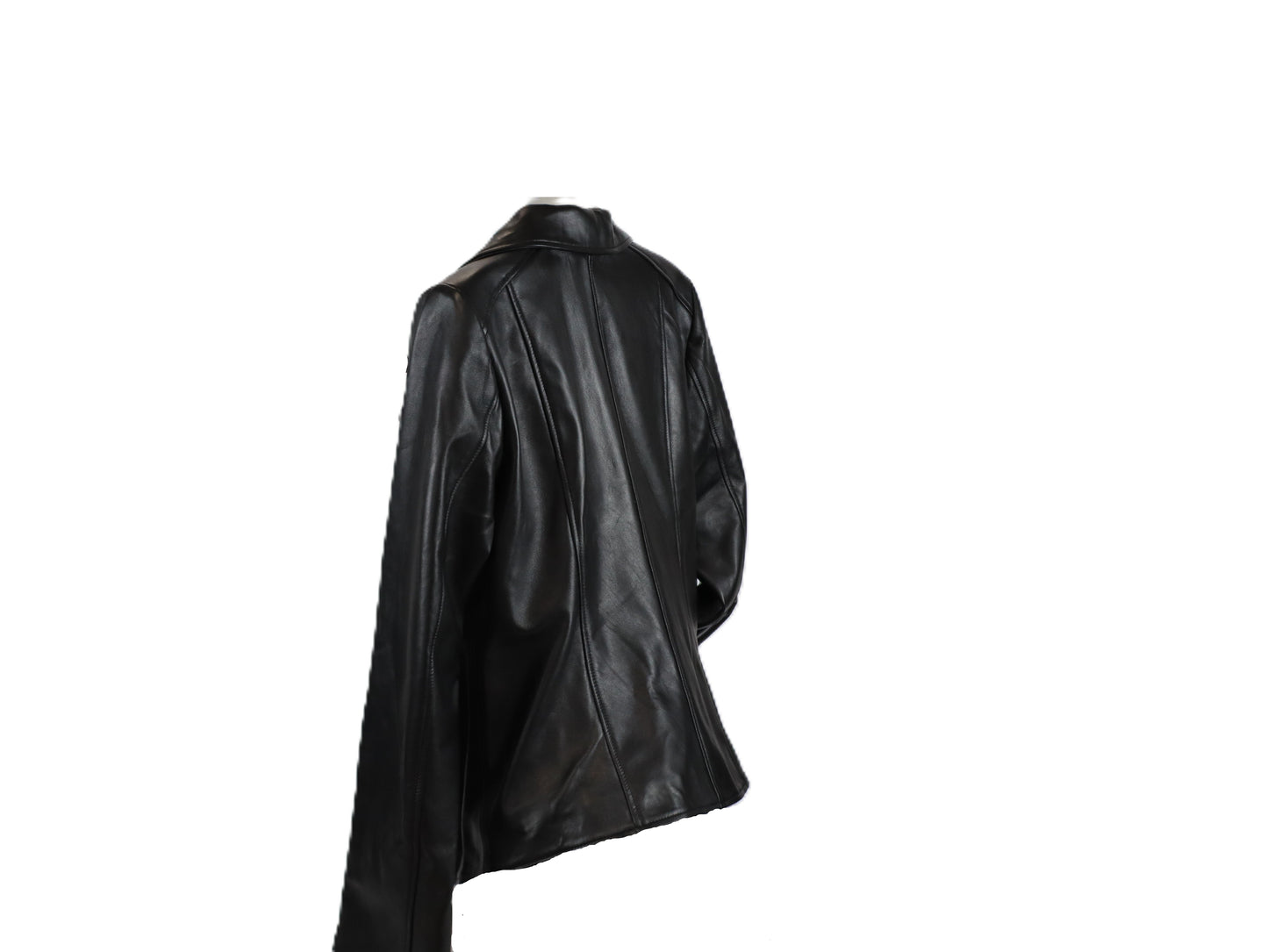Zayna leather moto jacket