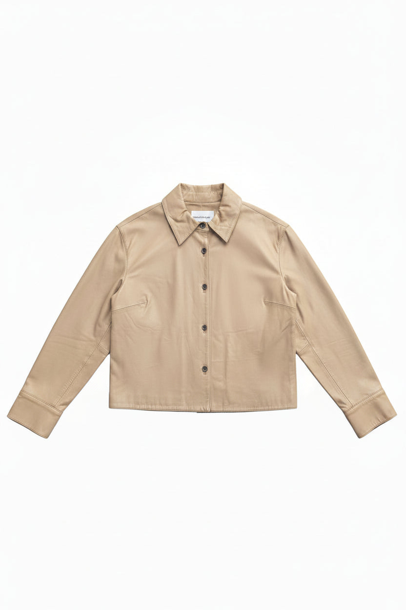 Women Leather Buttonup Shirt/Jacket
