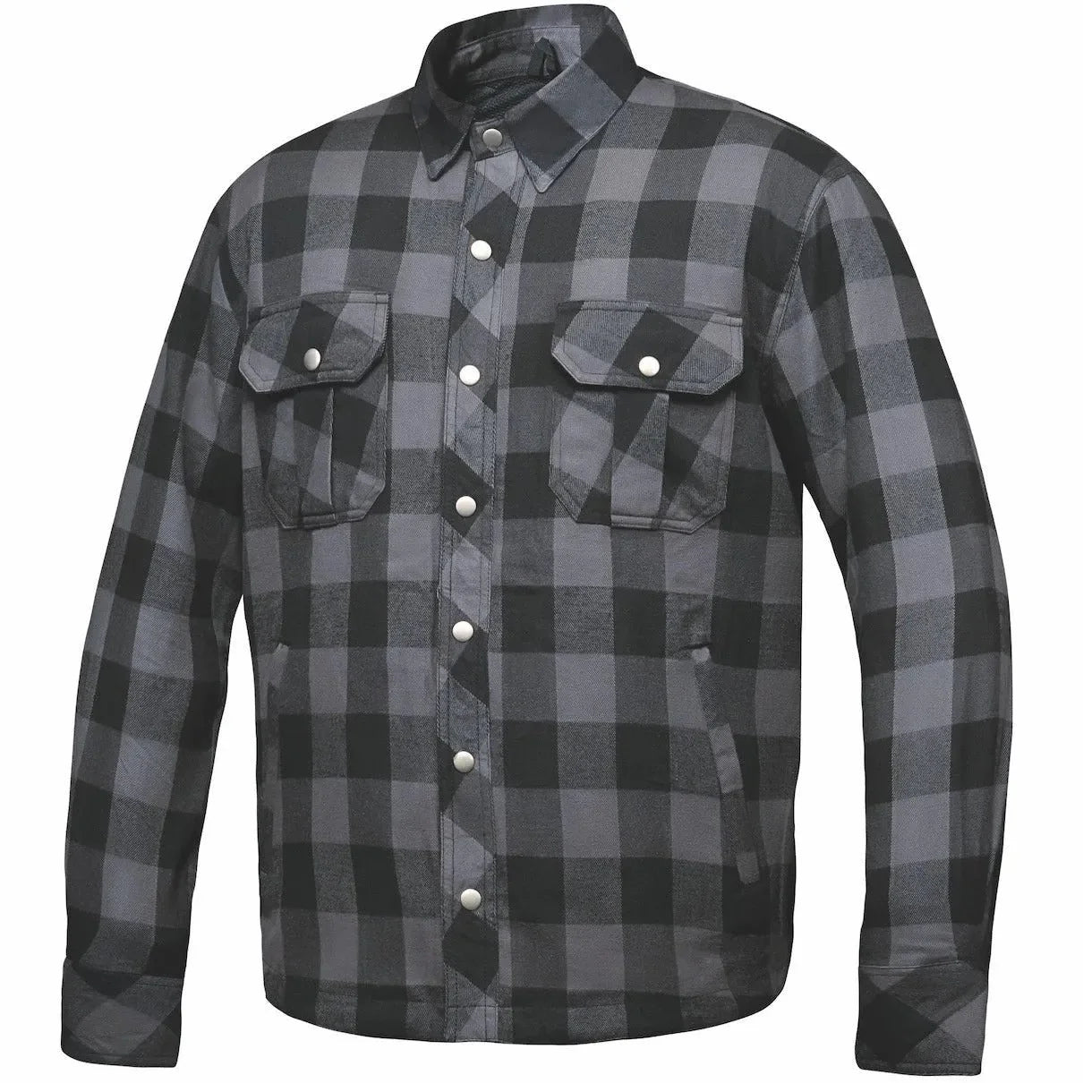 Mens Motorcycle Flannel Jacket with armor