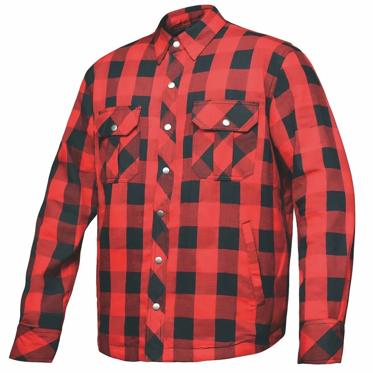 Mens Motorcycle Flannel Jacket with armor