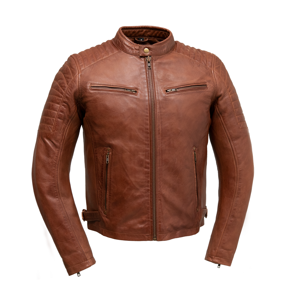 Zack Jacket Zack- Men Brown Leather Jacket – Sunset Leather
