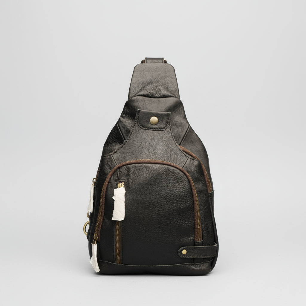 Full Grain Leather Sling Bag | Crossbody Chest Pack
