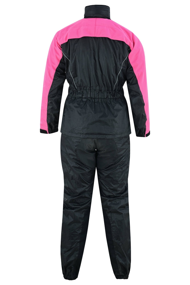 Women's  Motorcycle Rain Gear Suit hot pink