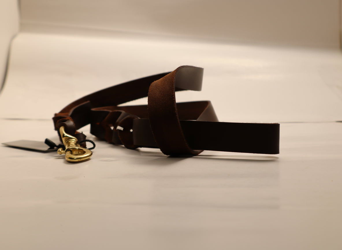 Real Leather Dog Leash