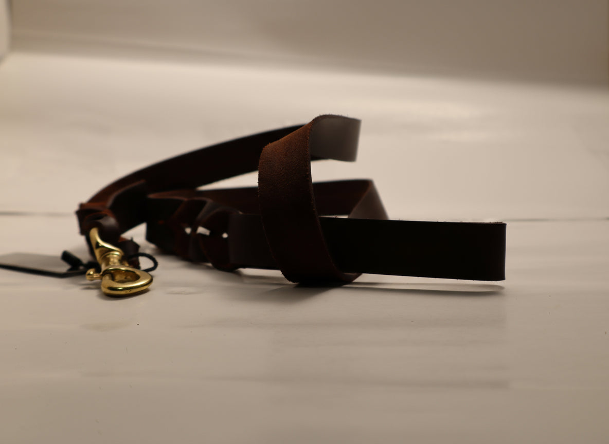 Real Leather Dog Leash