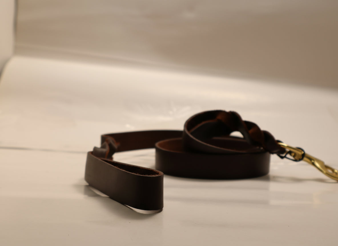 Real Leather Dog Leash