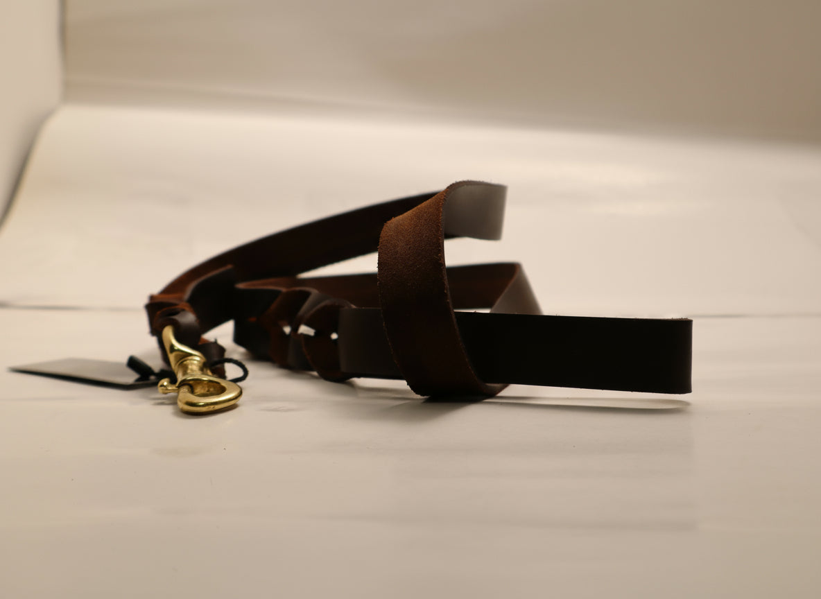Real Leather Dog Leash
