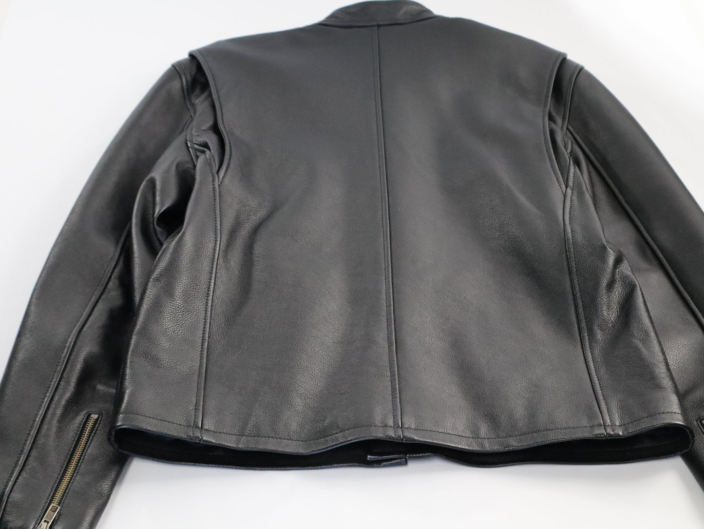 Mens Cafe Racer Black Leather jacket