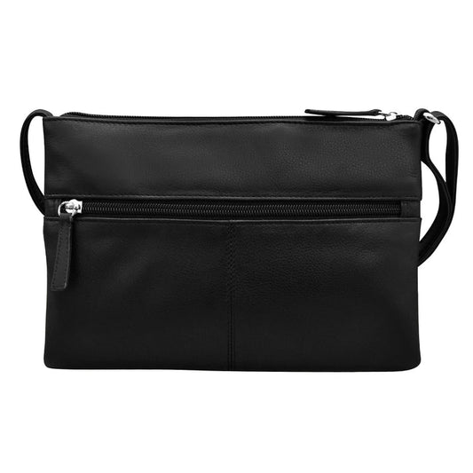 Double zip crossbody bag