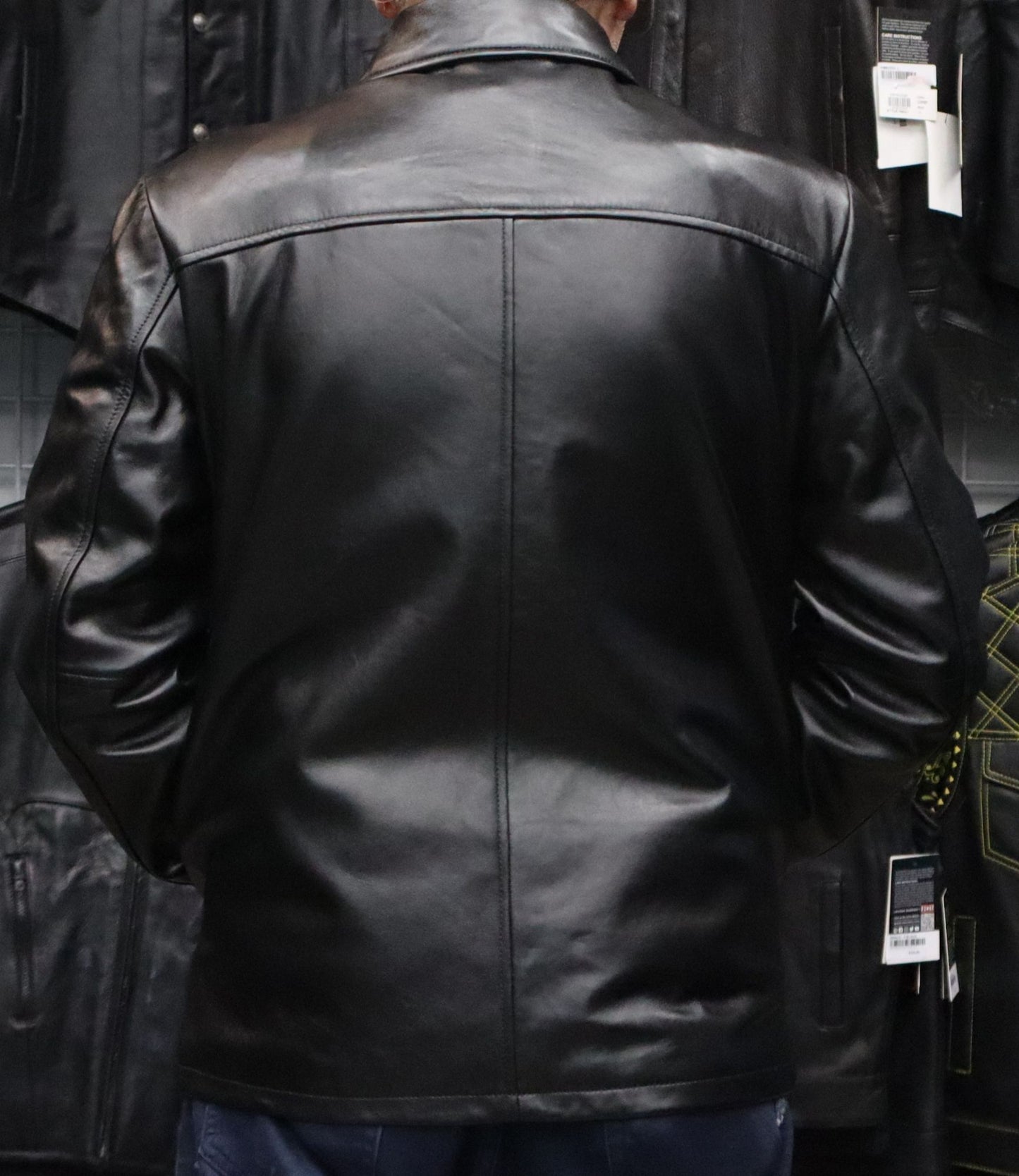 Men Shirt collar Classic Hip Lenght Jacket