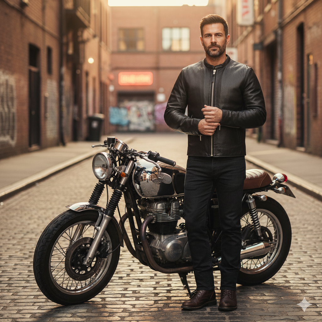 Men's Titan Motorcycle Leather Jacket