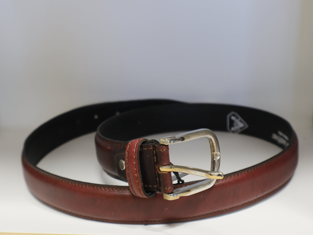 men  bordoux leather belt