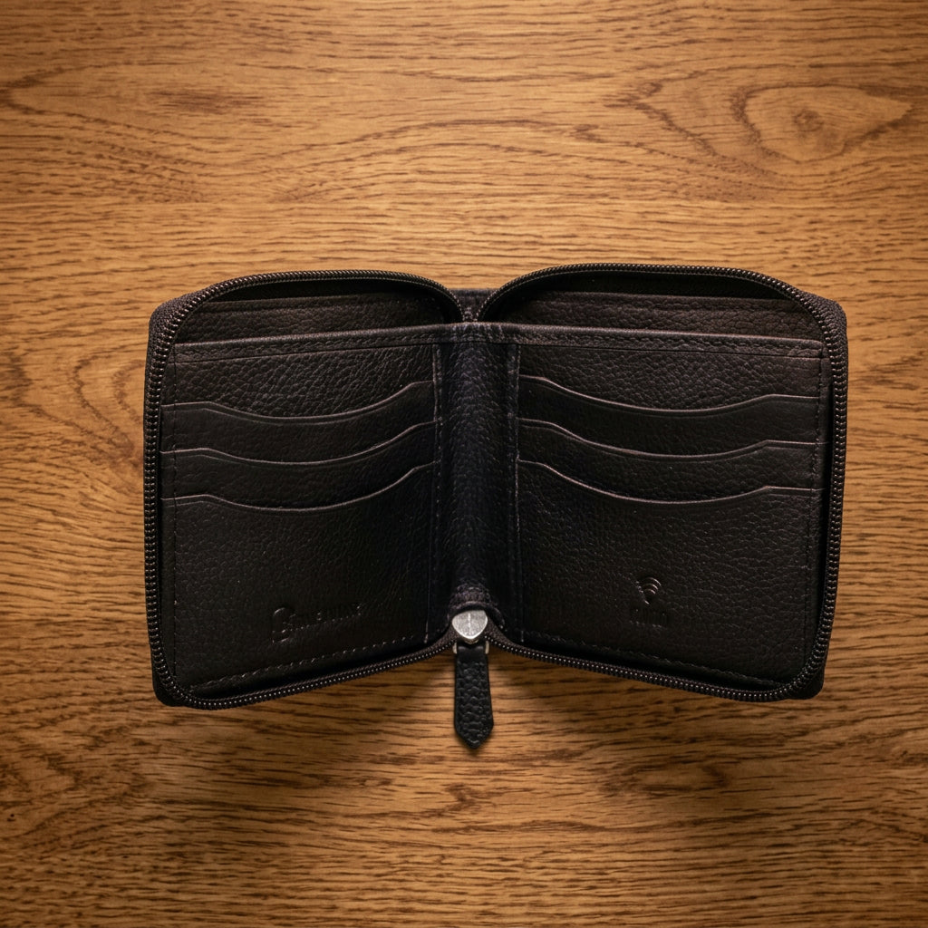 men black leather wallet