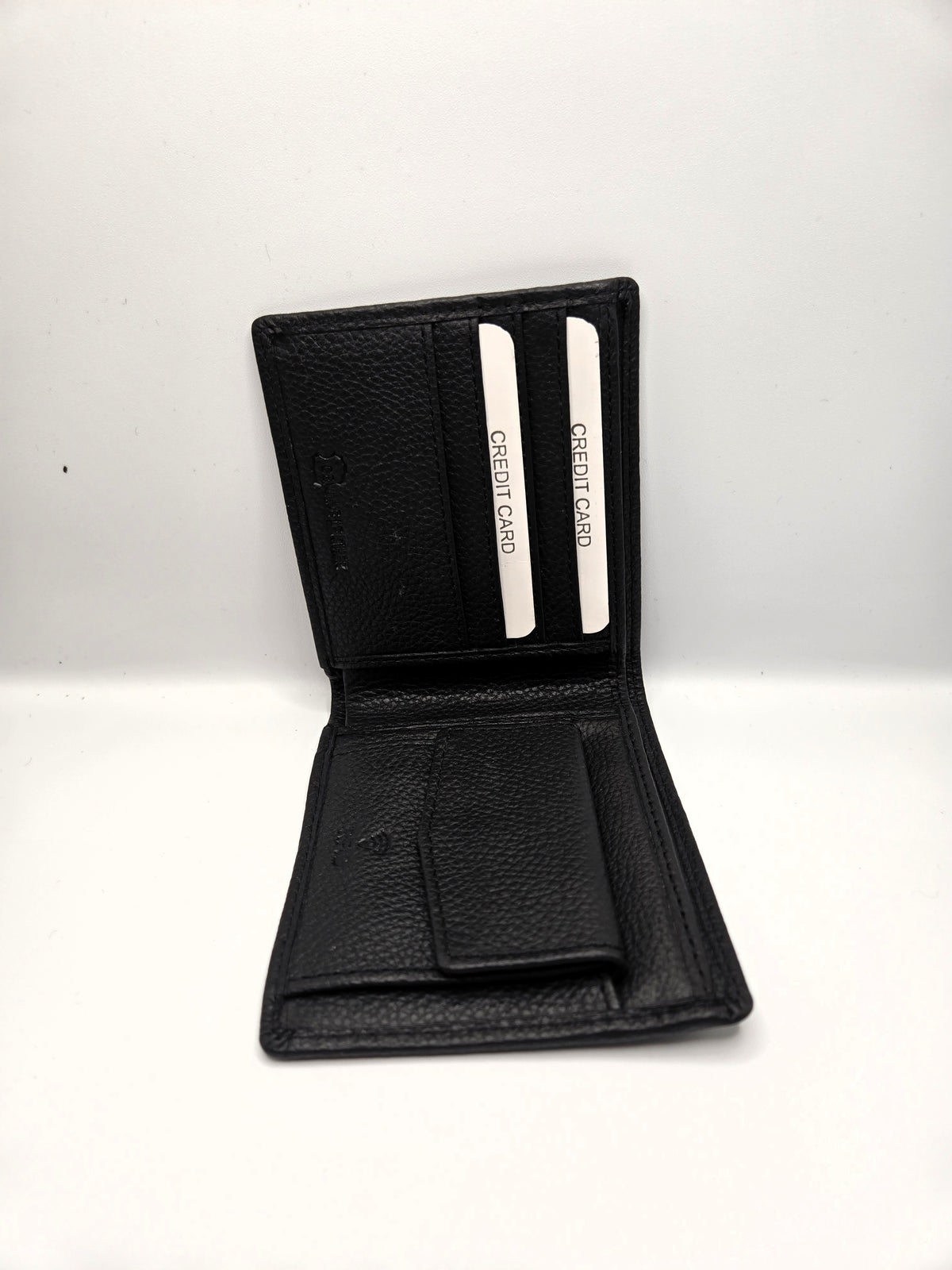 Men leather wallet with coin pocket